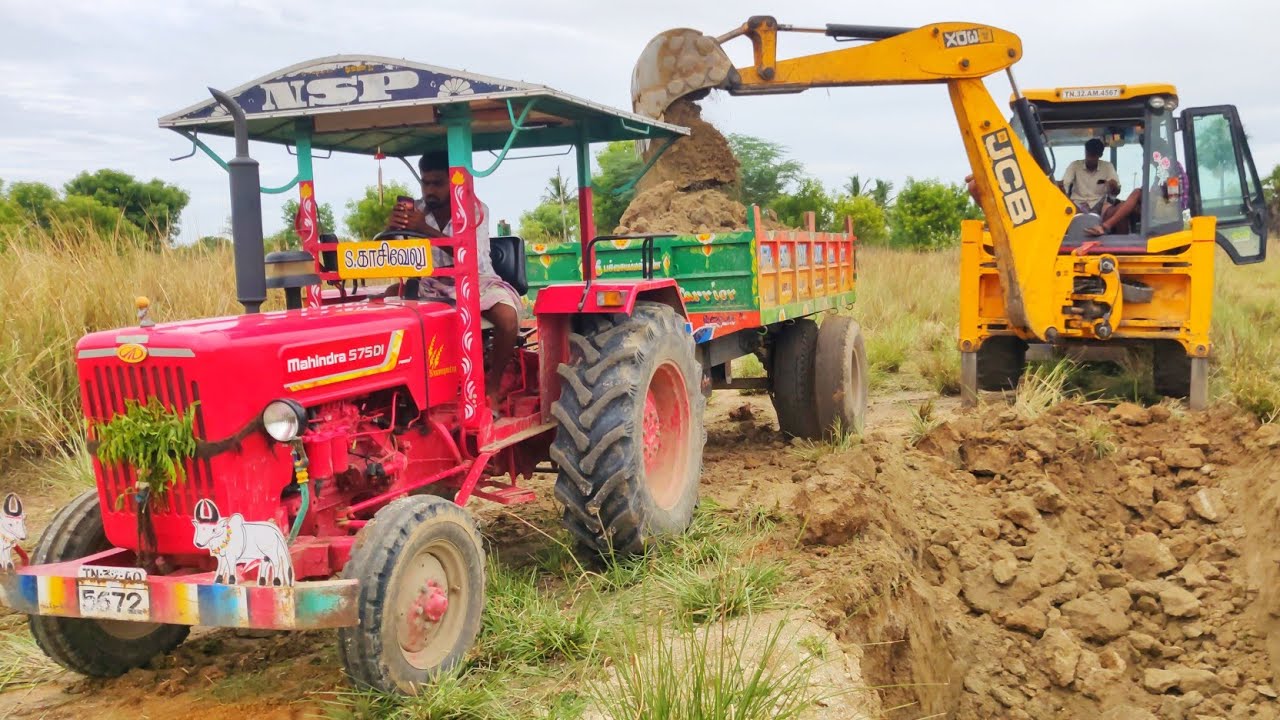 Mahindra 575 Di track power plus tractor with fully loaded trolley | John Deere tractor power | CFV
