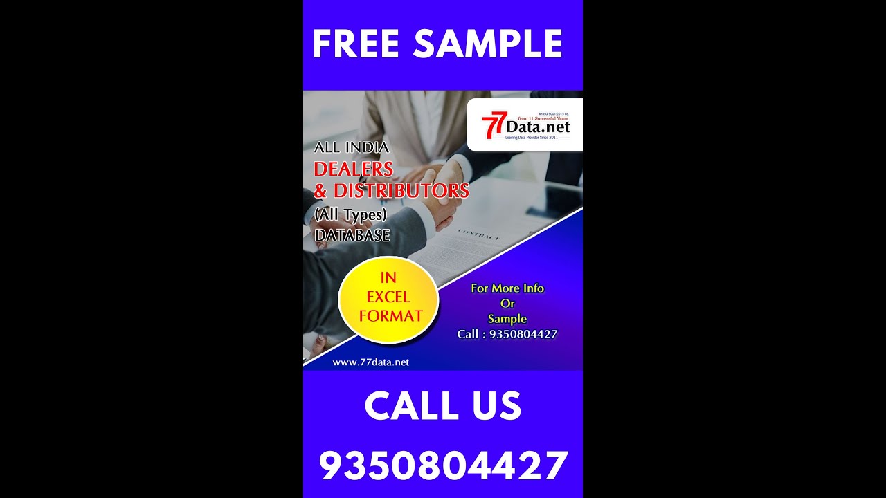 All India Dealers & Distributors (All Types) Database