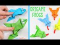 Origami frogs tutorial  origami for kids