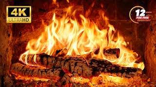 🔥 Cozy Fireplace 4K Ambience with Crackling Fire Sounds. Fire Burning Background for TV UHD | ASMR