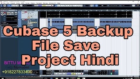 How to Cubase 5 Backup File Save Project Hindi