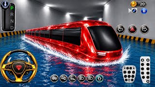 🔥 My Red Luxury Train Drove Through a FLOODED Tunnel! 😱🌊 | 3D Driving Class Gameplay screenshot 3