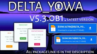 Delta whatsapp latest version v5.3.0B1 | dellta wa download links screenshot 1