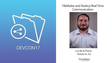 FileMaker and Node.js Real Time Communication (Innovation 003)