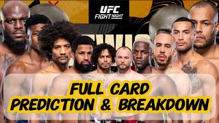 UFC St. Louis Full Card Predictions and Breakdown