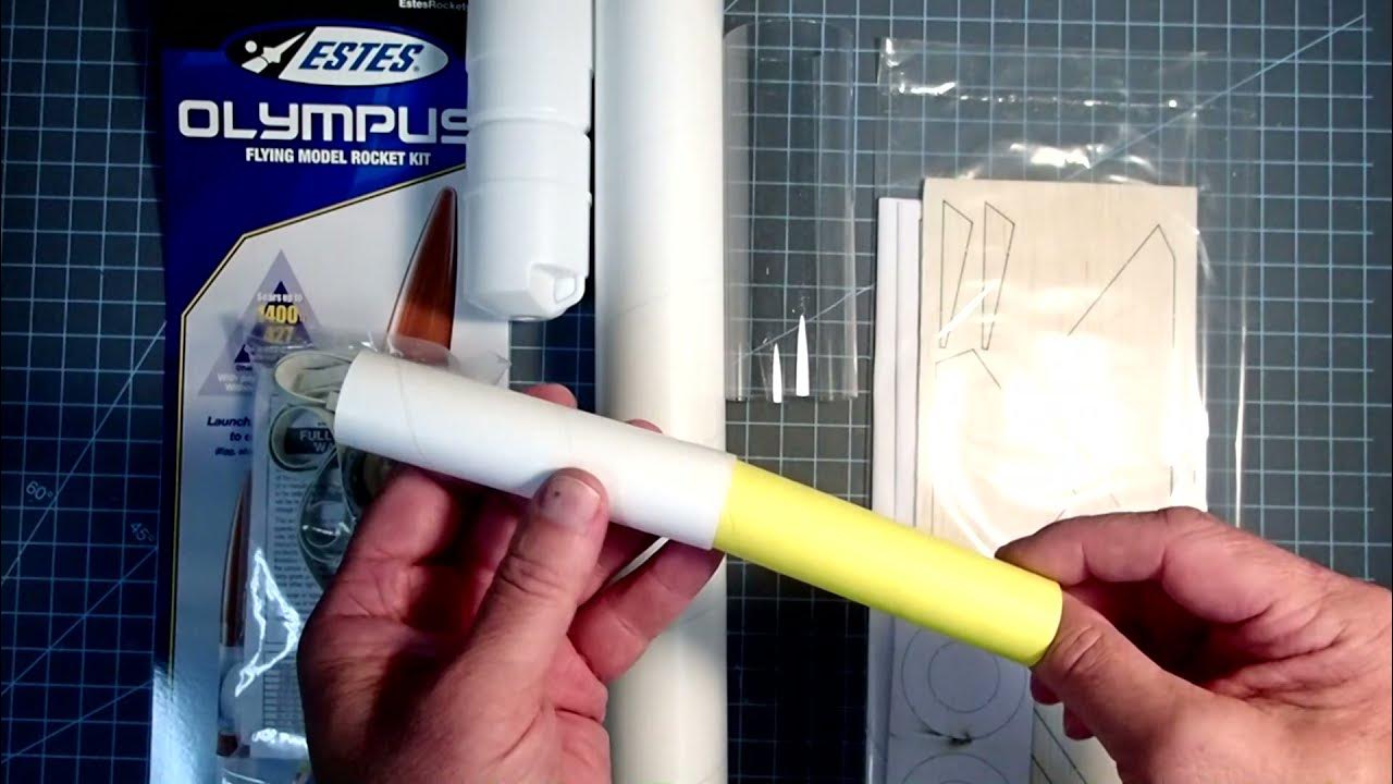 Estes “Olympus” model rocket assembly (part 1 of 2) YouTube