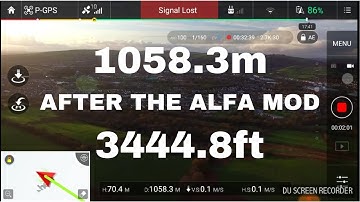 dji phantom 3 standard flight with Alfa mod