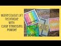 Watercolour Lift Technique with Clear Embossing Powder