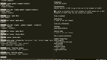 Elisp Tutorial Part 7 - Alists and Plists