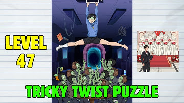 Tricky Twist Puzzle Game Level 47: Drive the Zombie Away Solution