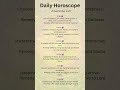 Daily Horoscope #astrology #zodiacsign #horoscope #vedicaurapath #rashifal #dailyhoroscope #viral