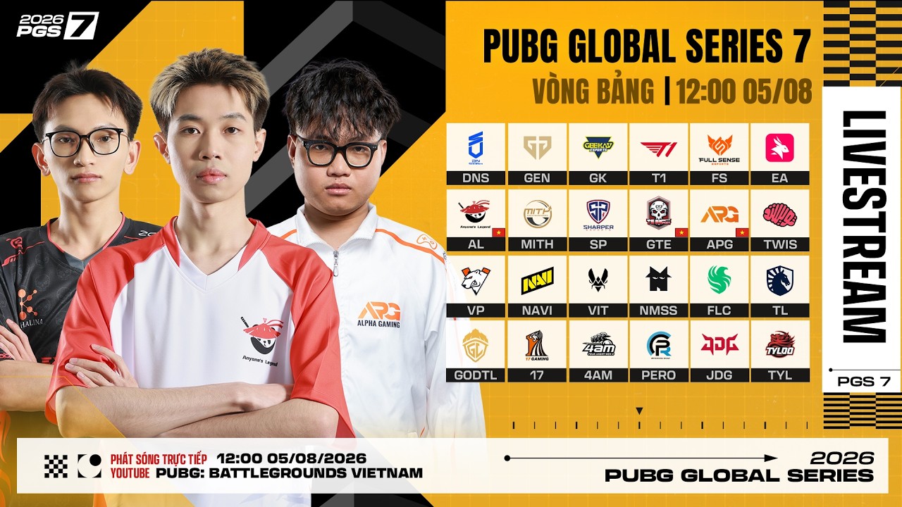🏆 [PGS 7] Vòng Bảng: AL, GTE, APG, T1, GEN, NAVI, TWIS, FLC, PERO, 17,...