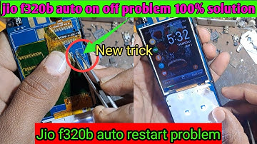jio f320b auto on off problem✅️Jio f320b restart problem solution