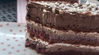 Savrsena cokoladna torta sa visnjama/BEZ PECENJA
