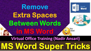 Quickly Delete Extra Space Between Words in Microsoft Word