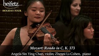 Heifetz On Tour: Mozart: Rondo in C, K. 373 | Angela Chan, violin; Zhenni Li-Cohen, piano