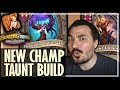 NEW CHAMPION TAUNT BUILD! - Hearthstone Battlegrounds