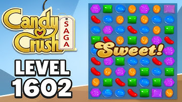 Niveau 1602, Candy Crush Saga, Doorloop, Gameplay, Geen Commentaar, Android