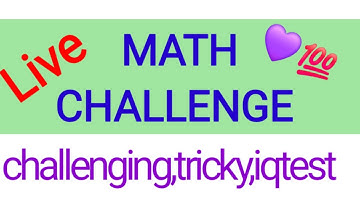 Live math test