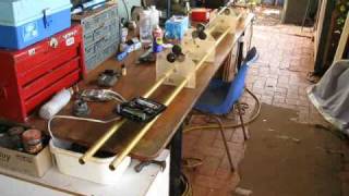 Home Made Fishing Rod Building Lathe - Drying Mode