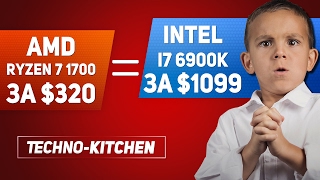 AMD Ryzen R7 1700 вы*** Intel i7-6900K