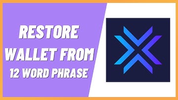 How To Restore Exodus Wallet From 12 Word Phrase (RESTORE WALLET)