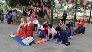 Chinese People Praying At Lumbini.