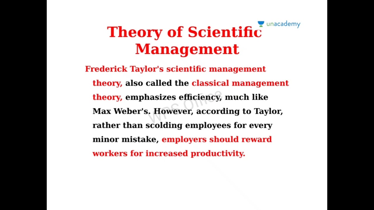 科學管理理論 - 科學管理學派3s