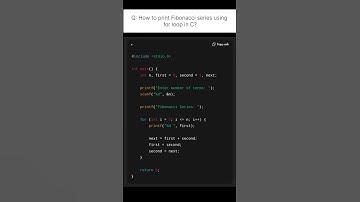 How to print Fibonacci Series in C ?#clanguage #cprogramming #codingtips