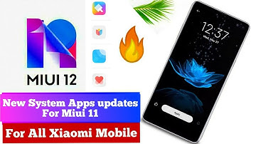 New Miui System app updates for miui 11|get miui 12 app in miui 11| weather|Mi Themes