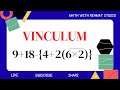 Vinculum Question | Vinculum bar Expression | part 3 | Math with Rehmat Studio 