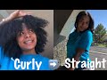 Curly to Straight on Natural Hair!!!