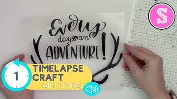 How to Put HTV on Wood with Heat Press (Timelapse with Tutorial)