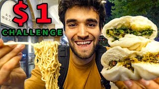 LIVING on $1 CHINESE STREET FOOD for 24 HOURS!