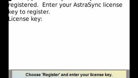AstraSync - How to Register