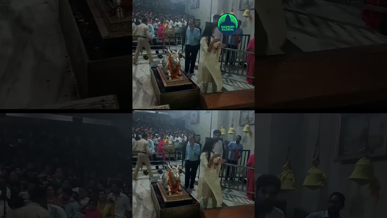 Social Media Influencer Anjali Arora at Baba Mahakal temple in Mumbai