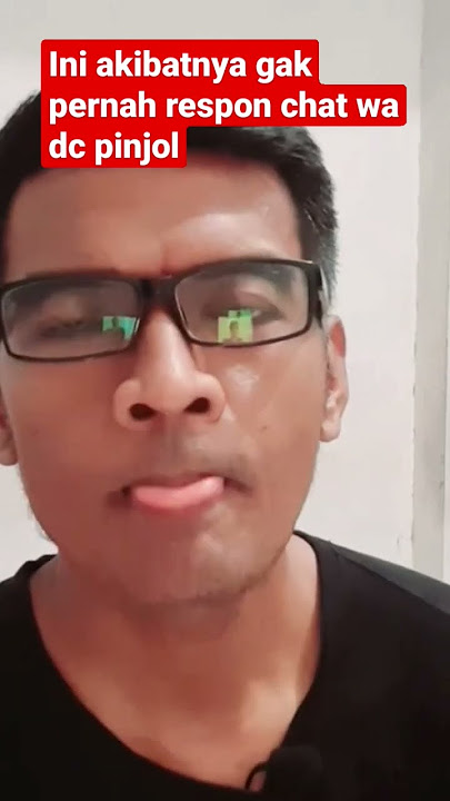 This is the result of not responding to WA chats from DC Pinjol