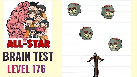 Brain Test All Star Level 176 | Kill the zombies in one shot | Walkthrough