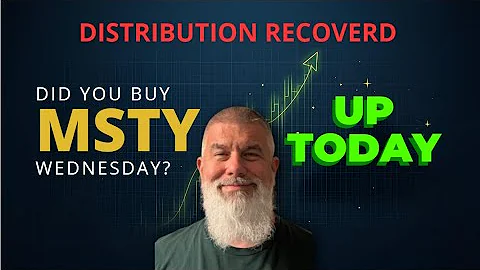 NO NAV EROSION!  MSTY RECOVERED the DISTRIBUTION!