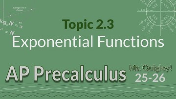 2.3 Exponential Functions