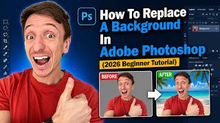 How To Replace A Background In Adobe Photoshop (2026 Beginner Tutorial) screenshot 3