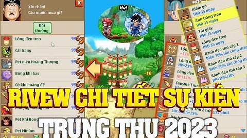 Ngọc Rồng Online - Review Chi Tiết Sự Kiện Trung Thu 2023