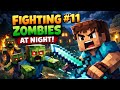 FIGHTING FULL NIGHT WITH ZOMBIES 😤 | MINECRAFT 