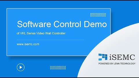 Demonstration of the hottest video wall controller software function in the control room