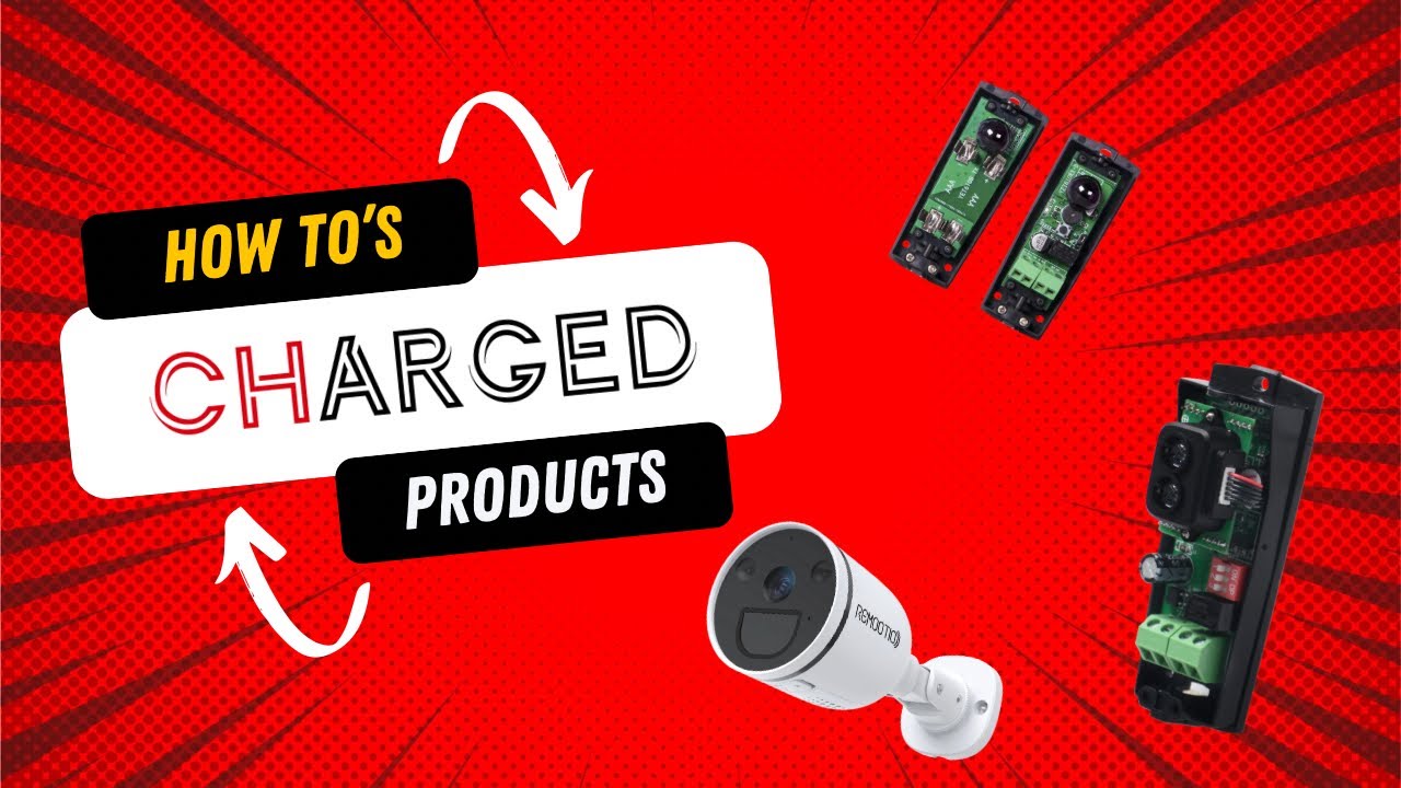 Charged FT100 Photocells and TOF100 Time of Flight Laser Photocells for gate safety