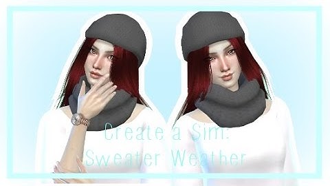 Sims 4 CAS - Sweater Weather w/ Unicorn Miiwi