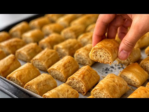 Bayrama Bu Çıtır Kuru Baklavayı Mutlaka Yapın 😃  Az Malzemeli Çok Lezzetli Tahinli Kuru Baklava