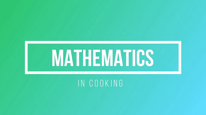 MATH IN COOKING