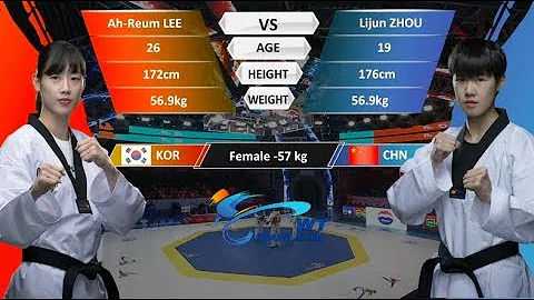 F-57kg Semifinal | Lijun ZhouCHN VS  Ahreum Lee (K...