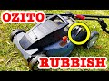 Ozito ELM 240v Electric Lawn Mower Study Good Award Winning Cheap Rubbish ✅